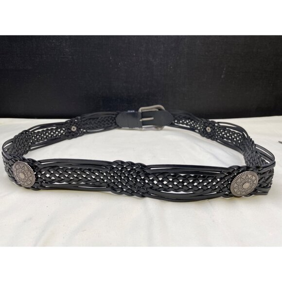 Western Women\'s Belt Black Genuine Leather Braided Size XXL SKU 6191 main image 6